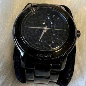 DKNY Black Ion Plated Stainless Steel Bracelet Womens Watch